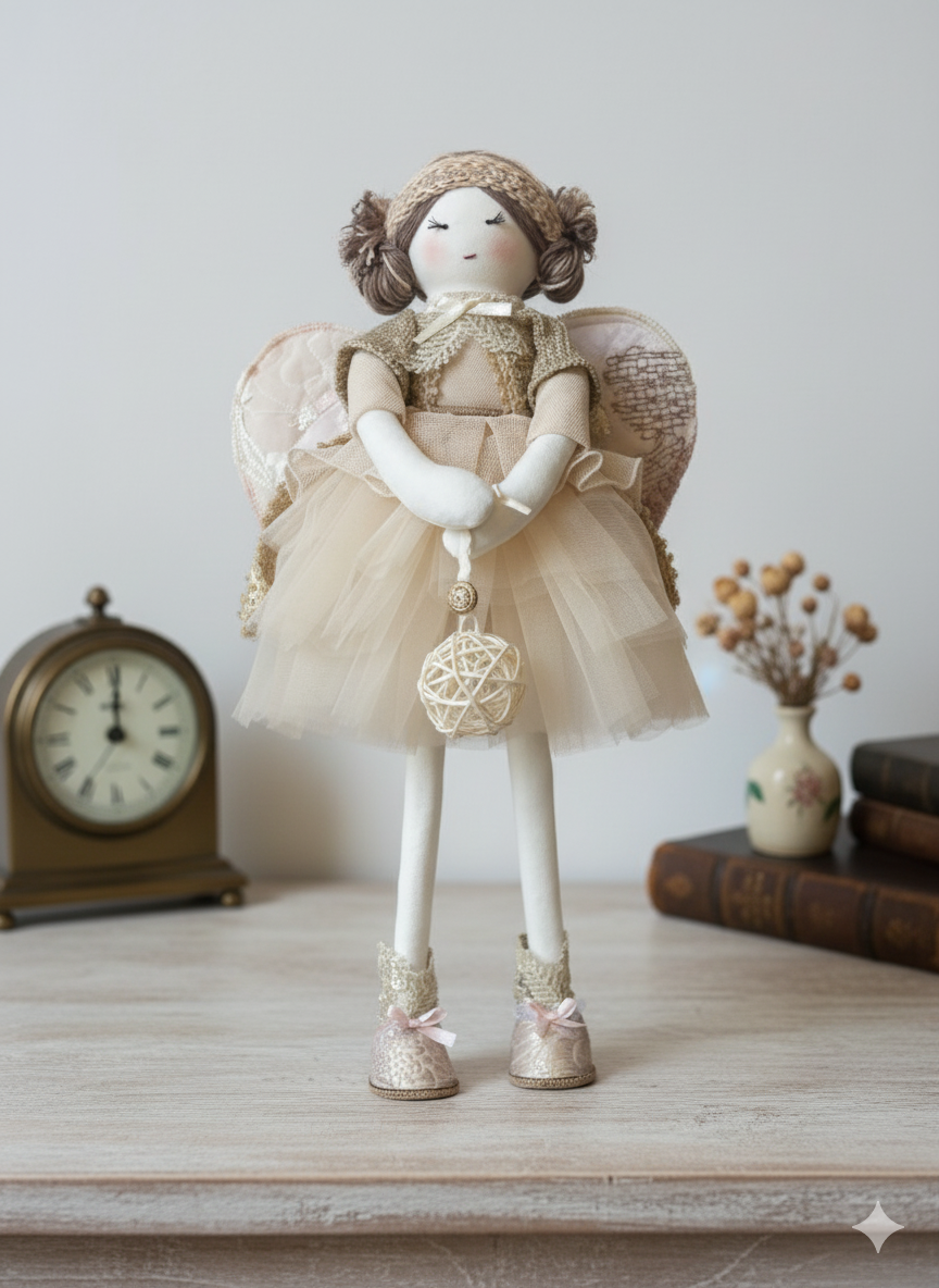 Vintage Gold Angel Babuta - Image 2