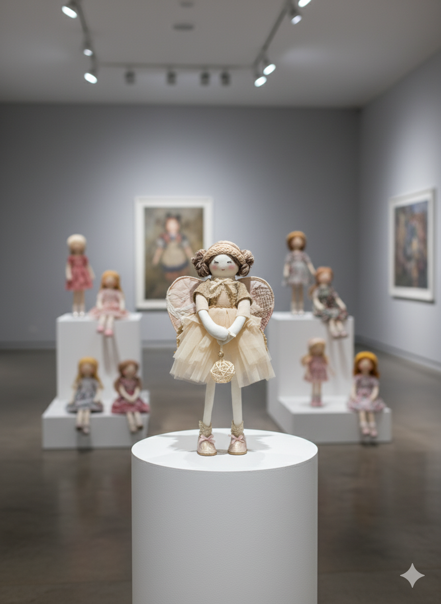 Vintage Gold Angel Babuta - Image 4